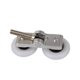 thumbnail image 4 of Corredores para puerta de ducha de aleación de zinc liso 23 mm, 25 mm Rodillos dobles para puerta de ducha (4 piezas), 4 of 5