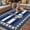 Light Blue, variant on Navy Blue Anchor Outdoor Rug for Patio/Deck/Porch, Non-Slip Large Area Rug 6 x 9 Ft, Nautical Summer Beach Coastal Ocean Indoor Outdoor Rugs Washable Area Rugs, Reversible Camping Rug Carpet Runner