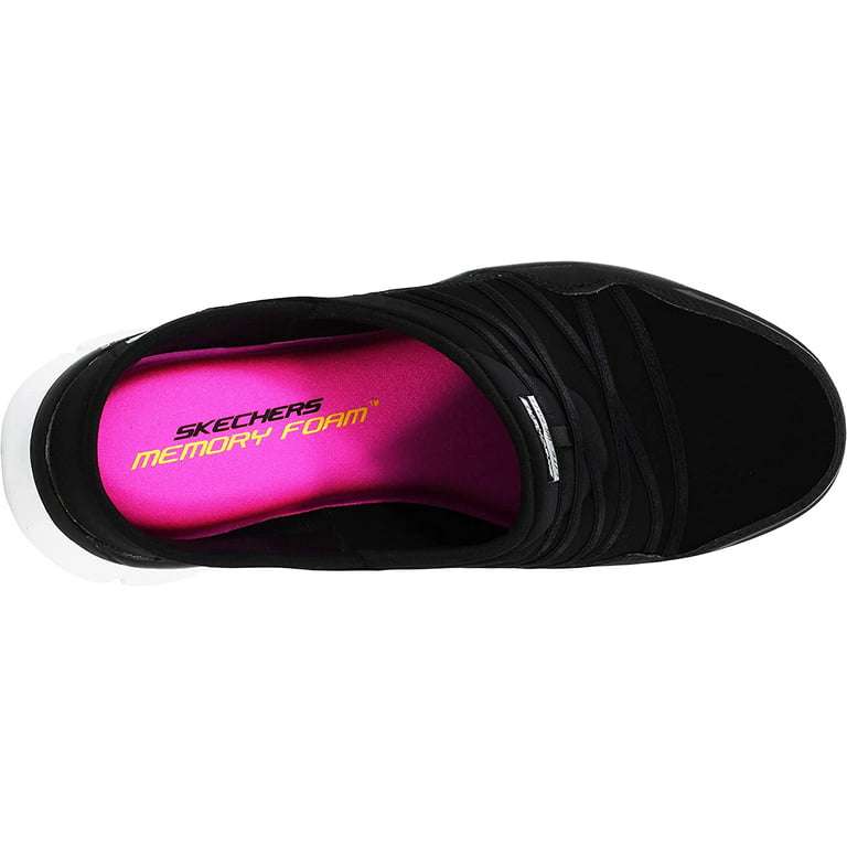 Skechers Sport Women's Air Streamer Black/White Slip-On Mule 7.5 M US