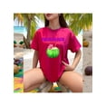 thumbnail image 1 of Playera Blusa De Palm Beach Surf Club – Vibra Tropical con Sabor a Coco Color Fucsia Talla Grande Marca Emil SaEs, 1 of 4