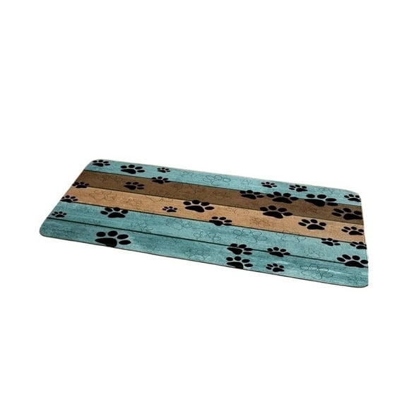 BAIANNAN 1PC, Dog Paw Prints Doormat Dog Door Mat For Muddy Paws Entrance Front Door Rug, Water Absorbent Quick Drying Dog Sleeping Blank