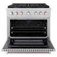 thumbnail image 2 of ZLINE 36" 5.2 cu. ft. Paramount Dual Fuel Range with 6 Burners in Stainless Steel, SDR36, 2 of 8