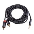 thumbnail image 2 of Cable RCA 2RCA a divisor de cable de altavoz de 3,5 mm para amplificadores Audio Home Theater Universal  Accesorios Electrónicos, 2 of 8