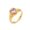 Pink, variant on Womens Stainless Steel Ring 18K Gold Plated Crown Ring With Zircon Loving Heart Vintage Fashion Ornament Gift Idea