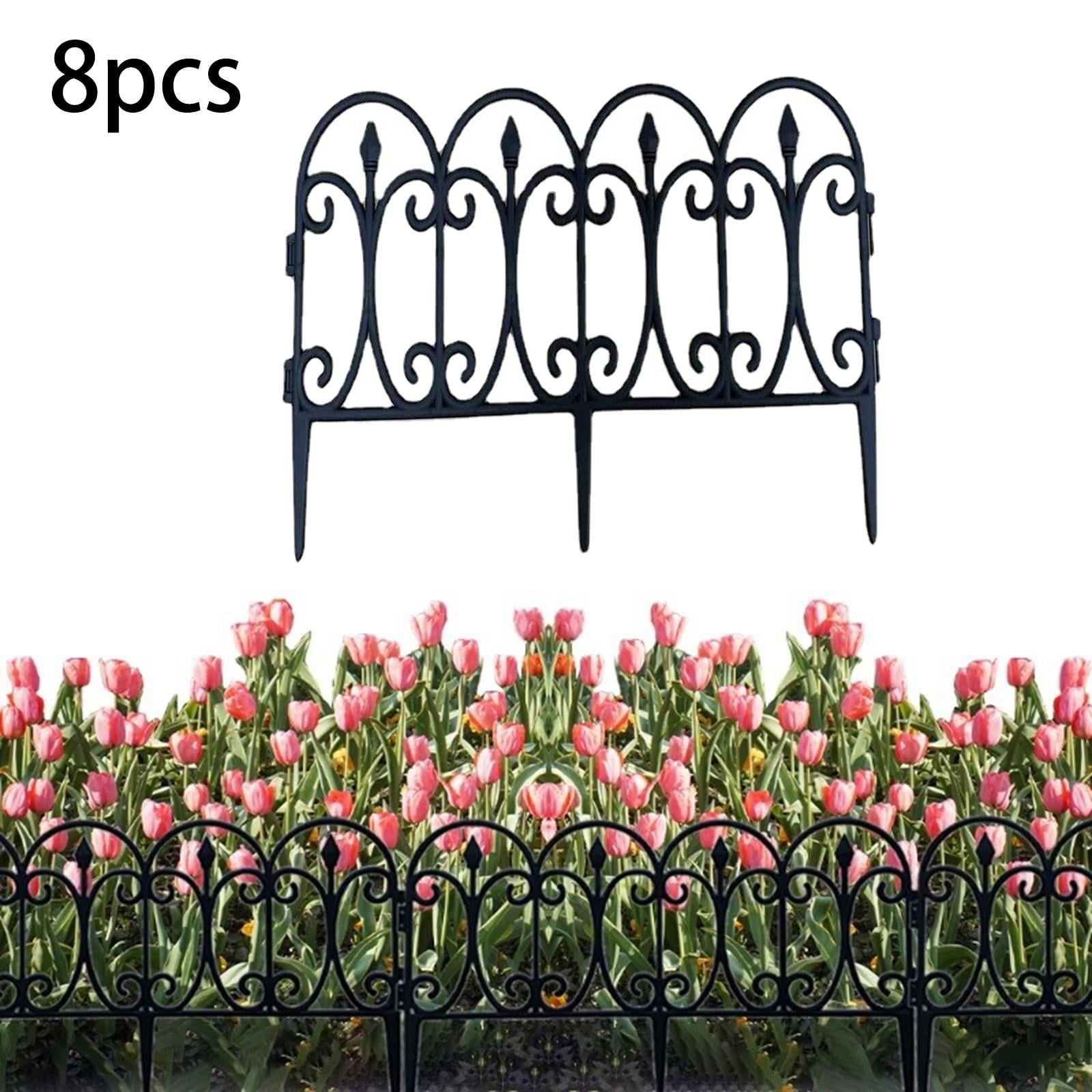 Garden Fence Decorative Edging Landscape Border for Decor Patio Backyard 8pcs