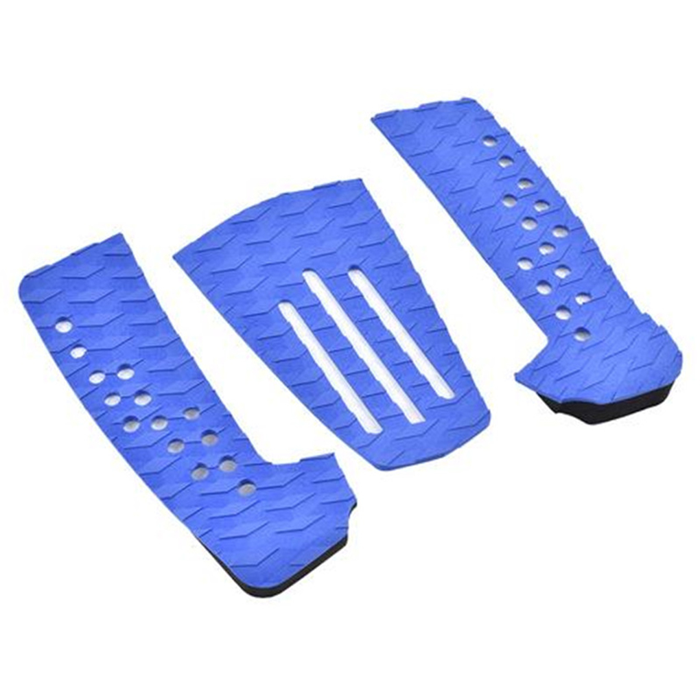 Cusimax 3pcs Surfboard Traction Pad Stomp Pad Surfboard Nonslip EVA