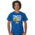 thumbnail image 5 of Taco Tuesday Everyday Mexican Foodie Men's Graphic T Shirt Tees Brisco Brands S, 5 of 6