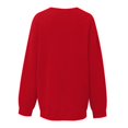 thumbnail image 4 of Blusa informal de moda con cuello redondo y manga larga para mujer con estampado de Halloween Pompotops FGAJ9320, 4 of 4
