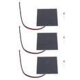 thumbnail image 2 of Kits de Paneles Solares de Bricolaje, Ahorro de Energía Compacta de Silicio Monocristalino Panelos Pequeños Solares 3 Establecidos para Materiales Fotovoltaicos, 2 of 7
