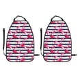 thumbnail image 2 of Kdxio Flamingos Print 2 Pack Car Kick Mat Seat Cover Back Protector Mat with Pockets for Organizer Backseat Protector and Storage Anti Kick Pad for Vehicles, 2 of 9