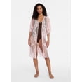 thumbnail image 2 of Time and Tru Women's Lace Coverup, Sizes L/XL, Pink Smoke, 2 of 5