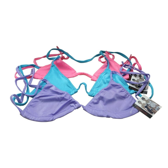 Flirtzy SpicySpot Lined Triangle Bikini Halter Top, One Size, Assorted (Women's)