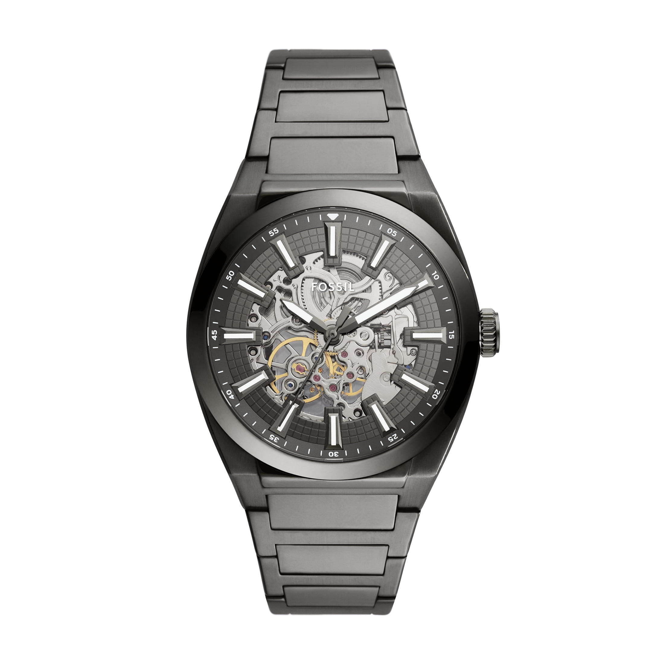 Fossil Black Watch with Crystal Detailing FOSSIL Raquel Womens Watch, Abalone Dial Date, Glossy Black  main image 2