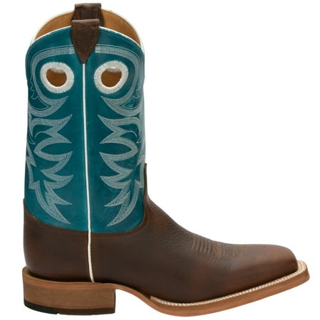 Justin Boots Mens Caddo Square Toe Cowboy Casual Mid Calf Boots