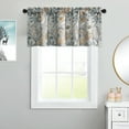 thumbnail image 3 of VOGOL Grey Flower Valances for Bedroom Window, Print Country Style Small Window Drapery Valance for Studio Porch Bathroom, 1 Panel, 52 x 18, 3 of 7