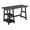 Espresso, variant on Pemberly Row Contemporary Wood Trestle Desk with Shelves in Cherry