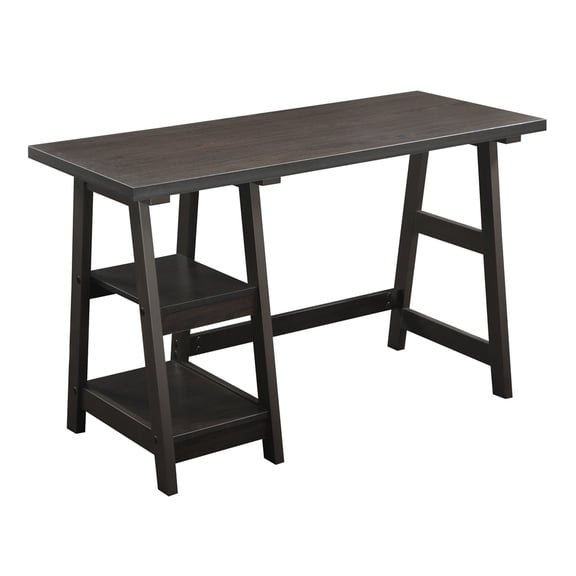 Scranton & Co Trestle Desk in Espresso