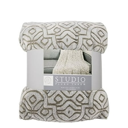 Life Comfort Studio Plush Throw 100 Polyester 60 X 70 In Brown