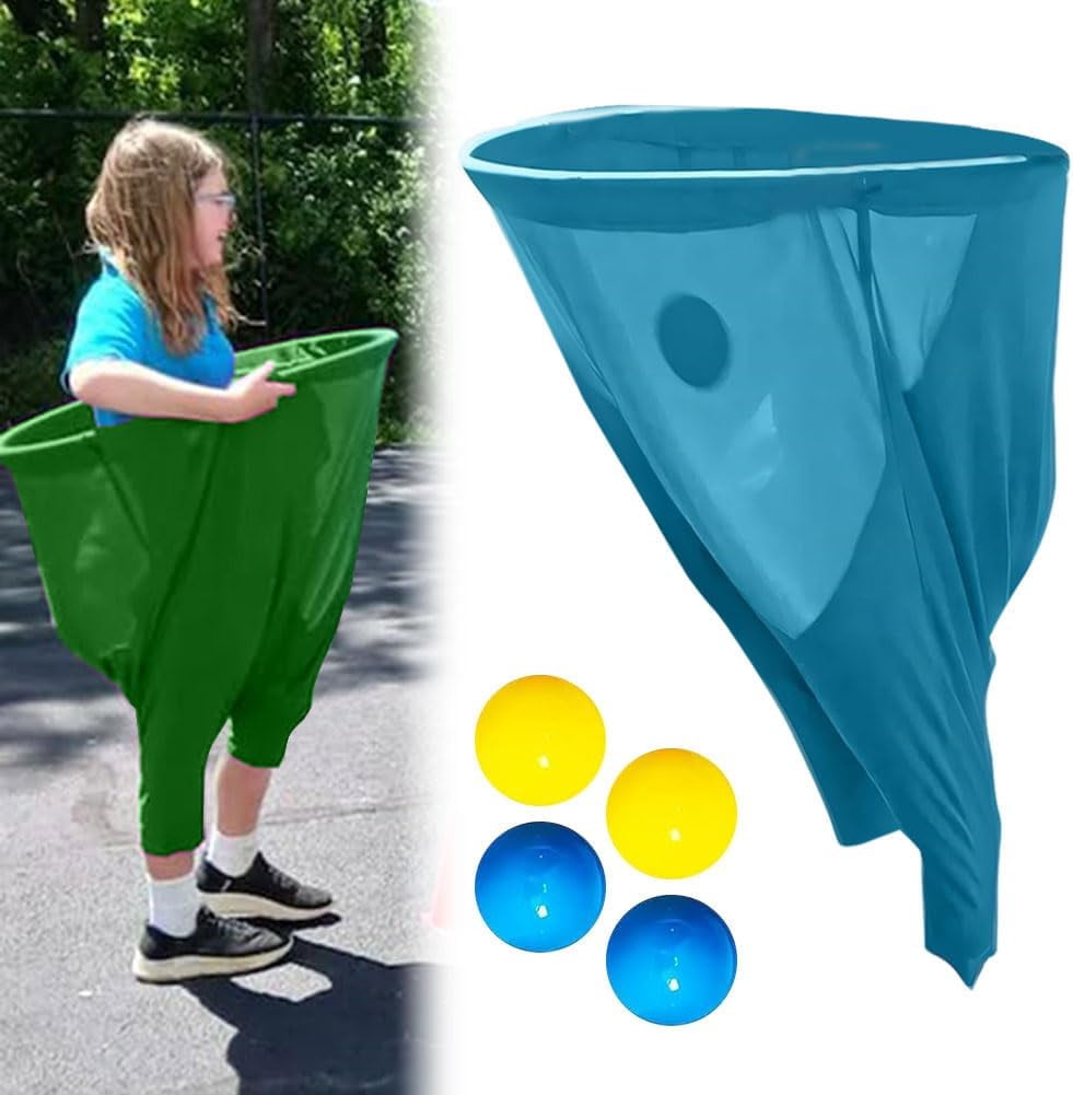 Granny Pants Yard Game: Granny Pants Outdoor Game for Adults Kids, 2Pcs Super Gaint Pants Challenge Games with 8 Bouncy Balls & 2 Pumps, The Ultimate Backyard Party Family Reunion Field Day Games