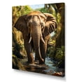 thumbnail image 2 of Designart "Encounter with Thai Elephants" Animals Canvas Wall Art, 2 of 5