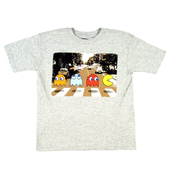 Pac-Man Boys' Crossing Abbey Road Graphic Character T-Shirt (LG)
