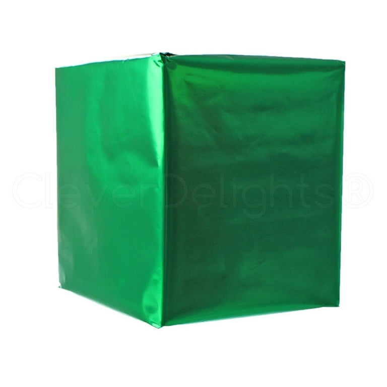 4 Rolls - CleverDelights Metallic Green Wrapping Paper - 30 x 300 Jumbo  Rolls - 250 Sq Ft 