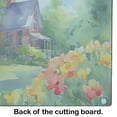 thumbnail image 2 of Massachusetts Mayflowers in Watercolor Glass Cutting Board Large 12 in x 15 in, 2 of 5