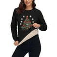 thumbnail image 5 of Women's Plus Size Christmas Printed Sweater with Long Sleeve Round Neck and Loose Fit for Comfort, 5 of 6