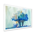 thumbnail image 2 of Designart 'Blue Coloured Tree Abstract Impression I' Modern Framed Art Print, 2 of 4