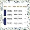 thumbnail image 6 of Oval Floral Tablecloth, Blue Yellow French Country Tablecloth 60 x 102, Wrinkle Resistant and Washable Floral Table Cloths,Perfect for Kitchen Dinner,Family Gathering,Holiday Dining Room Table, 6 of 6