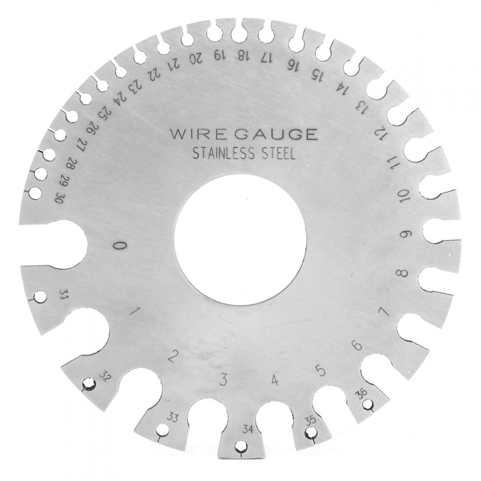 Buy Easy Reading NonFerrous Metal Wire Measure Gauge , Steel Round