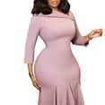 thumbnail image 2 of Women's Elegant Irregular Prom Dresses Mermaid Tight Formal Evening Party Gowns, 2 of 5