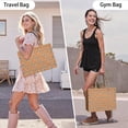 thumbnail image 6 of Large Capacity Tote Bag,Orange Skull Pattern Handbag Fashion Luxury Tote Bag,15.7"x13"x 5.1" Inches,Laptop Compatible, 6 of 6