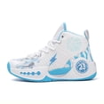 thumbnail image 2 of Kids' Basketball Shoes - Lightweight Breathable High Tops for Boys Girls, Non-Slip Outdoor Sports Sneakers (6 Colors), 2 of 5