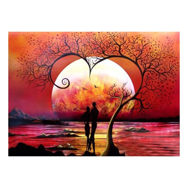 Kit de Pintura Bordado Wdftyju 5D Diamante DIY 30 X 40 cm