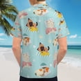 thumbnail image 6 of High Quality Hawaiian Shirts for Men Short Sleeve Aloha Beach Shirt Floral Summer Casual Button Down Shirts Blouses ERRSLW, 6 of 7