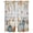 White,Blue, variant on Blue White Pumpkins Fall Tier Curtains 36 Inch Length, Thanksgiving Maple Leaves Cafe Short Curtains for Bathroom Over Sink, Small Kitchen Curtain Light Filtering Tiered Drapes 2 Panels 27.5"Wx36"L