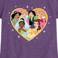 thumbnail image 3 of Disney Princess - Princesses Altogether - Valentine's Day - Toddler And Youth Girls Short Sleeve Graphic T-Shirt, 3 of 5