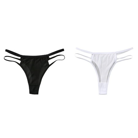 2-Pack Womens Underwear For Bikini Panties Soft Hipster Panty Ladies Briefs Variety Pack Panties for Women Womens Lace Panties Bikini V Cut Panties for Women plus Size Maternity Underwear