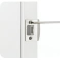 thumbnail image 6 of Hyper Tough Privacy Bed and Bath Classic Door Lever Satin Nickel with Round Rosette, 6 of 7