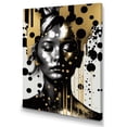 thumbnail image 2 of DESIGN ART Designart "Gold Transcending Female Portrait Ii" Modern Woman Wall Art Prints 12 in. wide x 20 in. high, 2 of 5