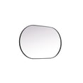 thumbnail image 5 of Elegant Decor Metal Frame Oval Mirror 30x48 Inch in Black, 5 of 12