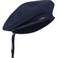 thumbnail image 4 of Sivi Traditional Style Cap With Metal Star Badge – Woolen French Beret Hat for Men and Women, 4 of 10