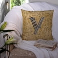 thumbnail image 3 of Monogram Letter Musical Instrument Alphabet Fabric Decorative Pillow, 3 of 4