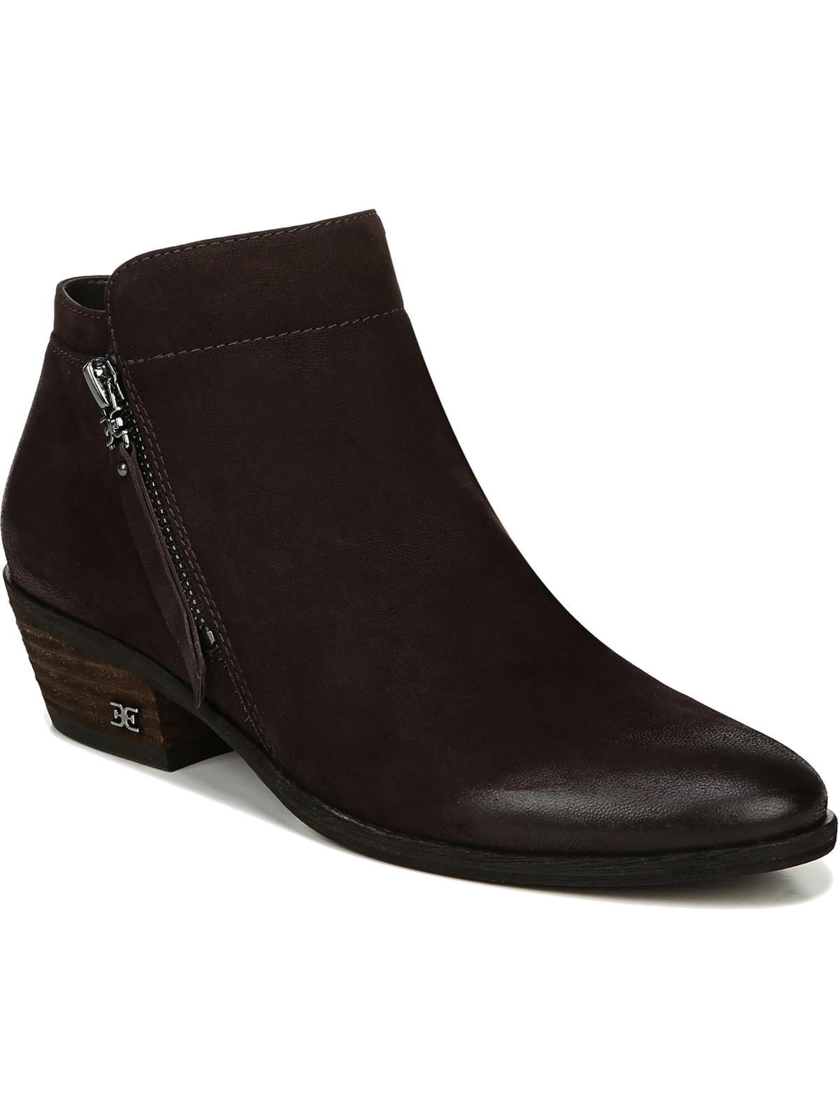 sam edelman women's packer leather low heel booties