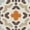 Cream/Terracotta, variant on SAFAVIEH Veranda Branson Geometric Indoor/Outdoor Area Rug, 6'7" x 6'7" Square, Cream/Aqua