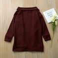 thumbnail image 6 of Coerni Kids Baby Girls Knit Cardigan Sweater, Toddler Open Front Cardigan Coats Sweater, Fall Winter Solid Long Jacket, 6 of 9