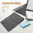 thumbnail image 2 of CIMAXIC PU Laptop Sleeve Dark Grey Splashproof Scratch-Resistant for Storage, 2 of 6
