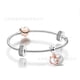 thumbnail image 1 of Pulsera de hueso de serpiente s925 chapada en cobre Panjia de dos colores europea, pulsera de oro rosa, cadena de amor, 1 of 5