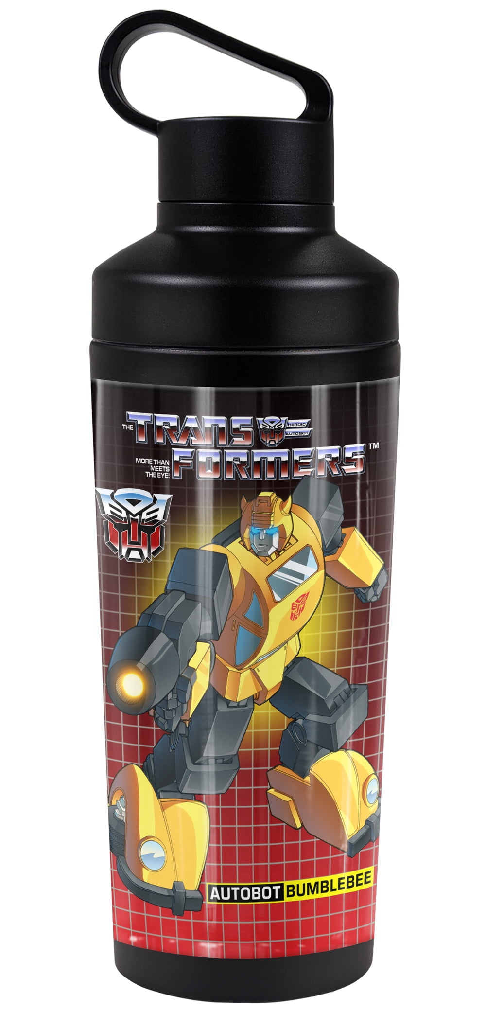 Transformers Official Bumblebee 18 oz Insulated Water Bottle, Leak